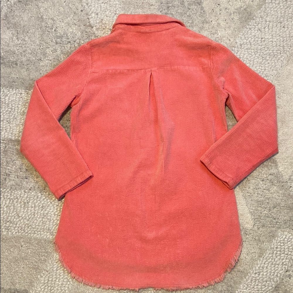 Elan Pink Corduroy Shacket - Picture 7 of 10